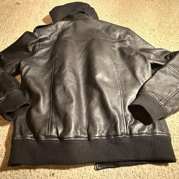 Men's Hooded Leather Jacket | The Jacket Maker | Bravado | XXL - Picture 5 of 12
